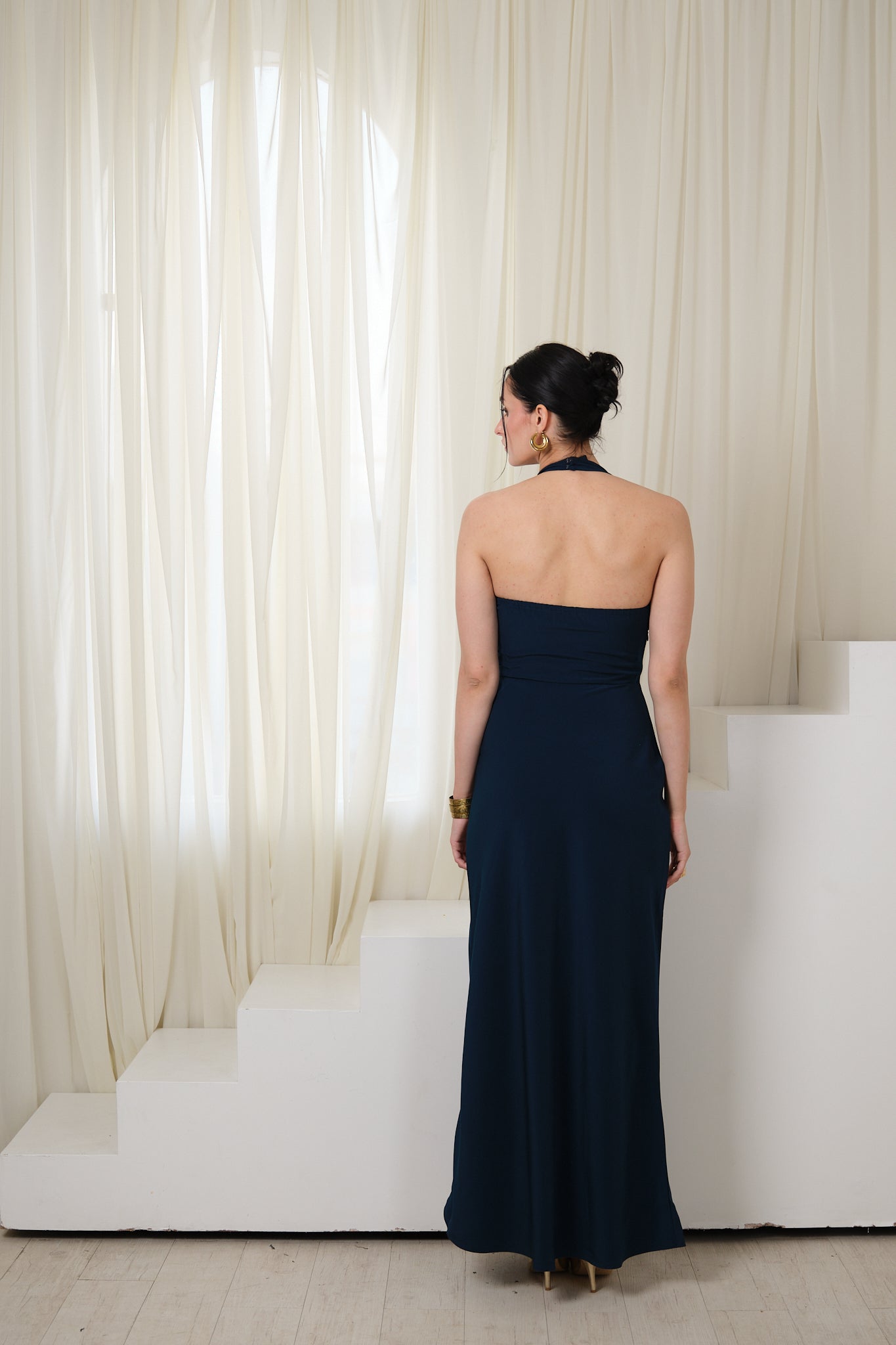 Mid night halter dress