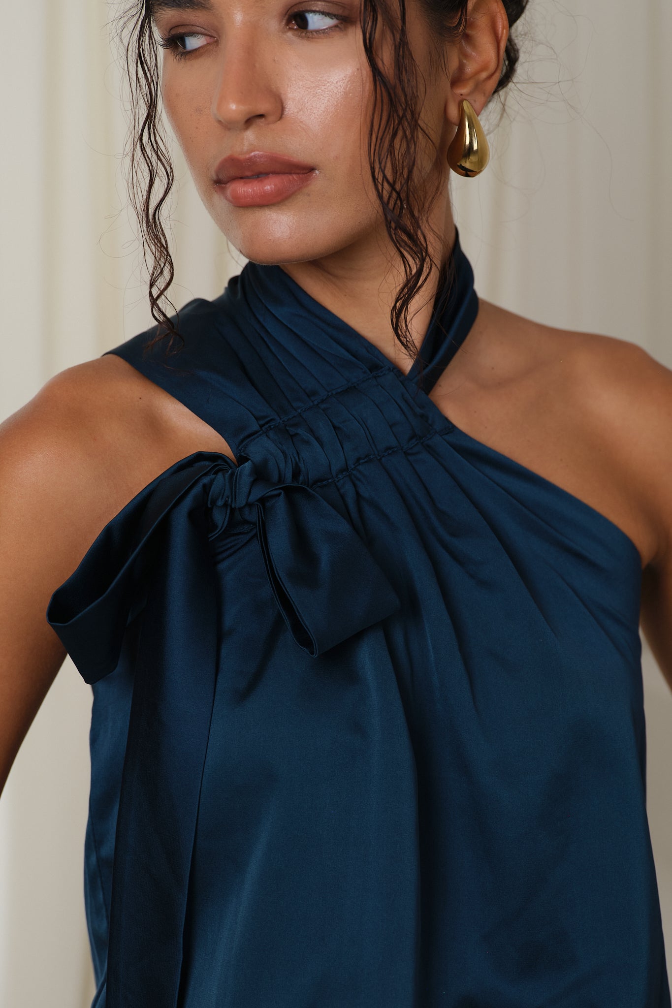 Rad Hour Jumpsuit- dark teal blue